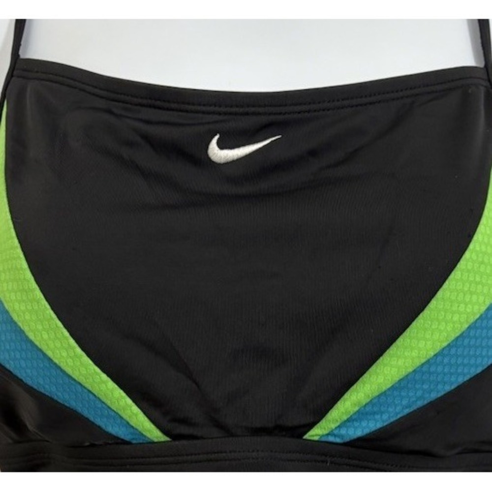 Nike 1-piece Swimsuit Sz 12 Nike NX Victory Color Block Y2K Sport - Picture 4 of 8